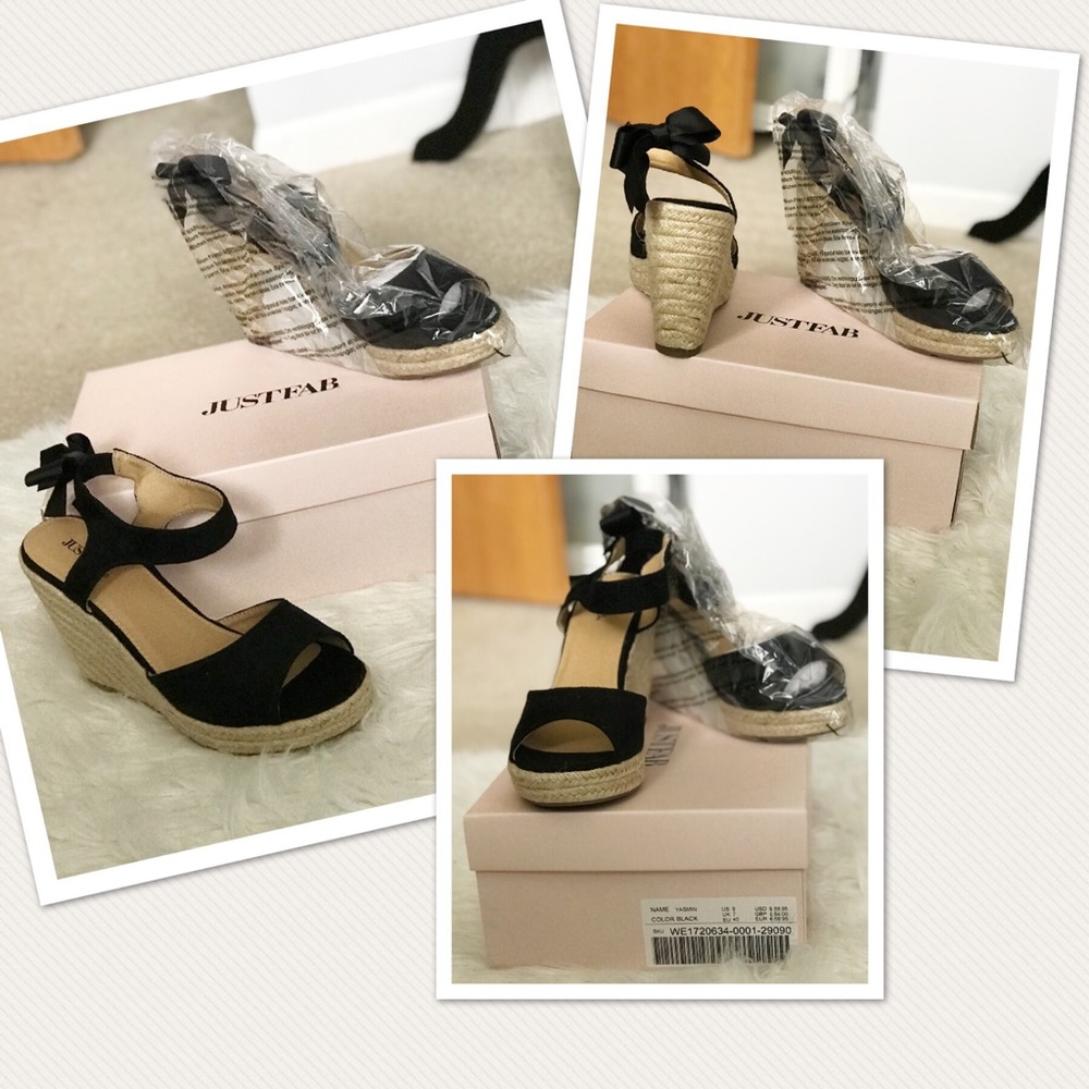 Wedge espadrilles- New in box